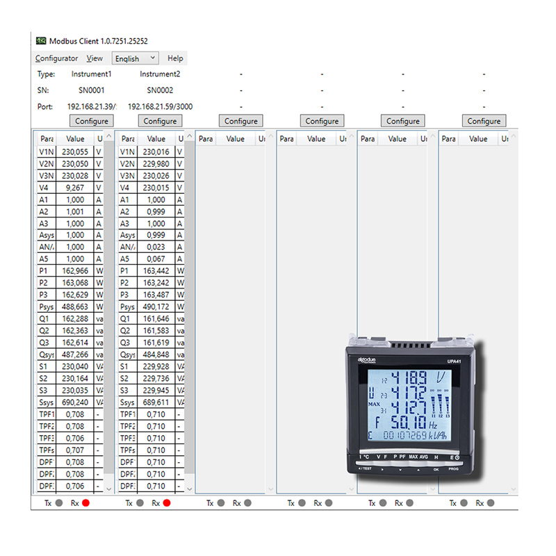 Enerji Analizörleri UPA İçin Modbus İstemci Yazılımı
